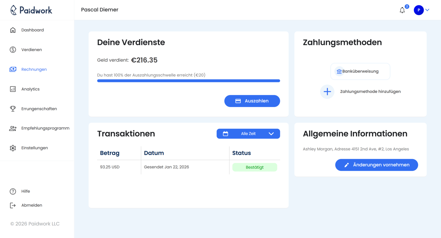 Umfrage-Seiten Ohne Mindestauszahlung - Paidwork Support