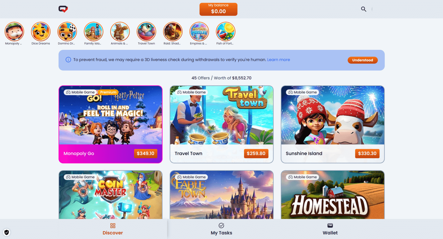 Page de gains Testerup