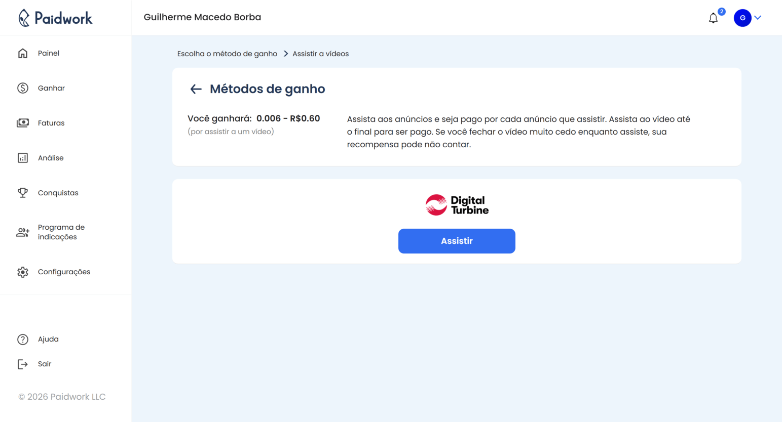 As tarefas de vídeo são seguras para sua conta no Paidwork - segurança de tarefas de vídeo painel